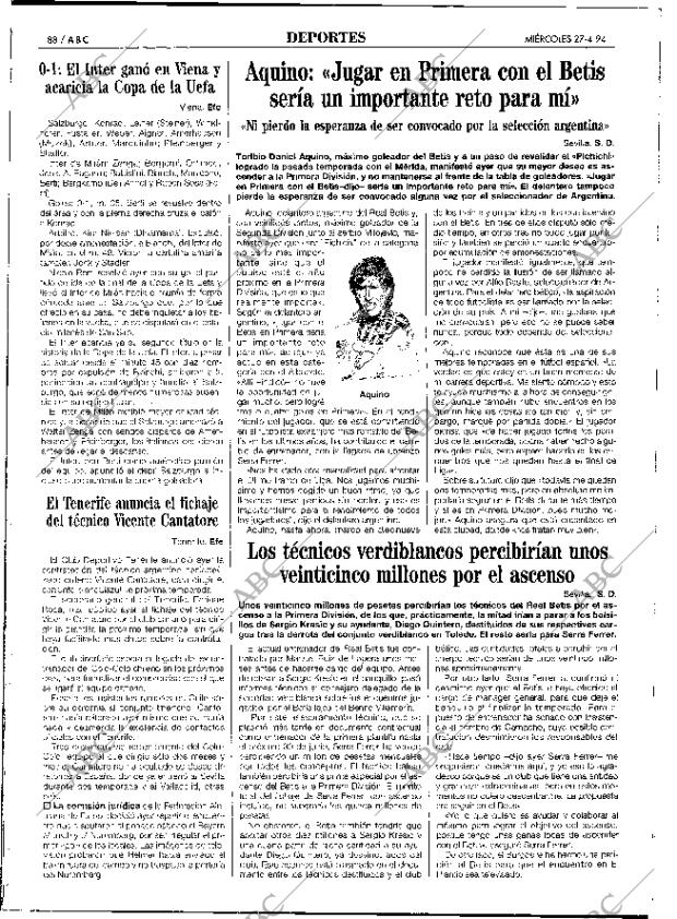 ABC SEVILLA 27-04-1994 página 88