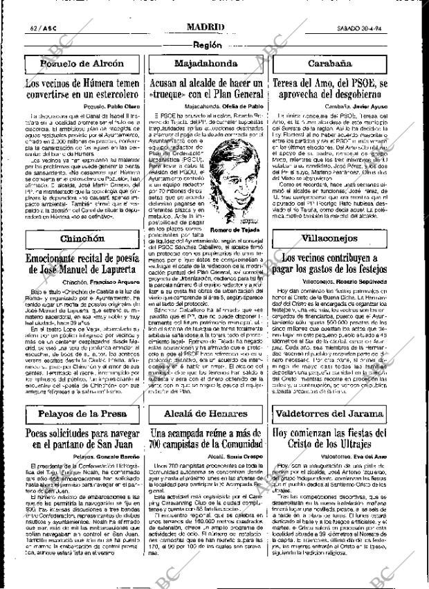 ABC MADRID 30-04-1994 página 62