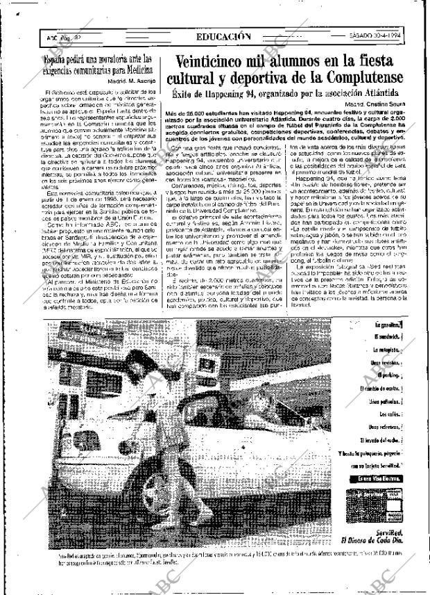 ABC MADRID 30-04-1994 página 82