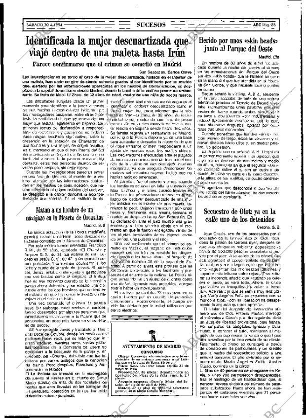 ABC MADRID 30-04-1994 página 83