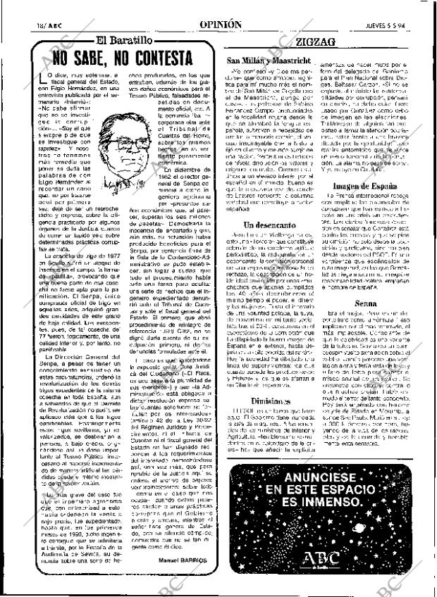 ABC SEVILLA 05-05-1994 página 18