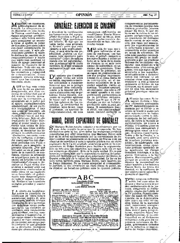 ABC MADRID 06-05-1994 página 21