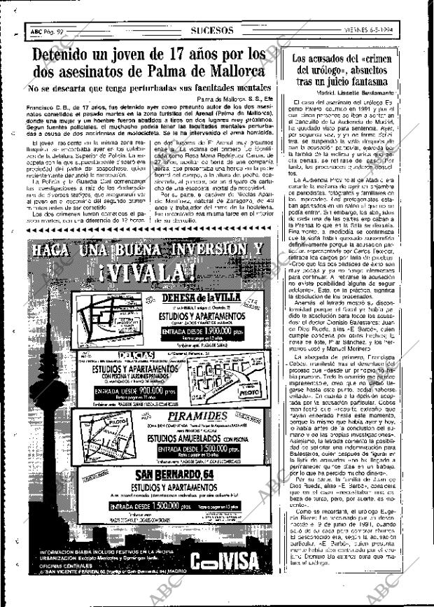 ABC MADRID 06-05-1994 página 92
