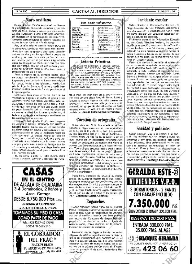 ABC SEVILLA 09-05-1994 página 14