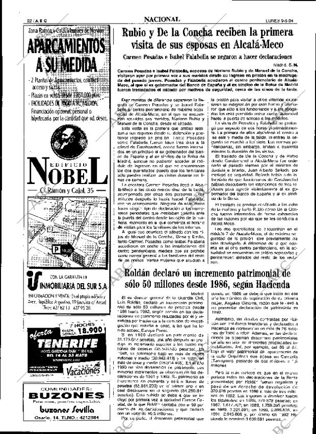 ABC SEVILLA 09-05-1994 página 22