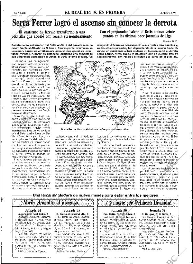 ABC SEVILLA 09-05-1994 página 76