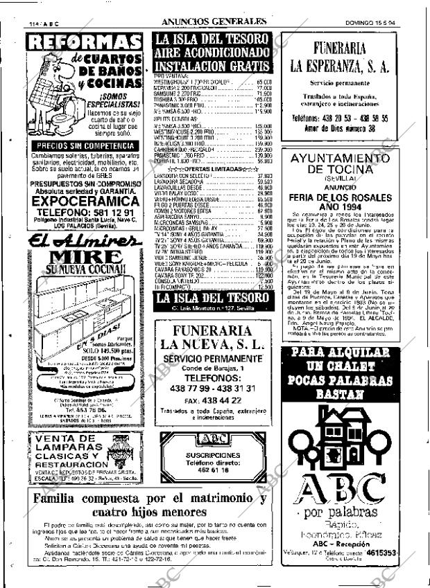 ABC SEVILLA 15-05-1994 página 114