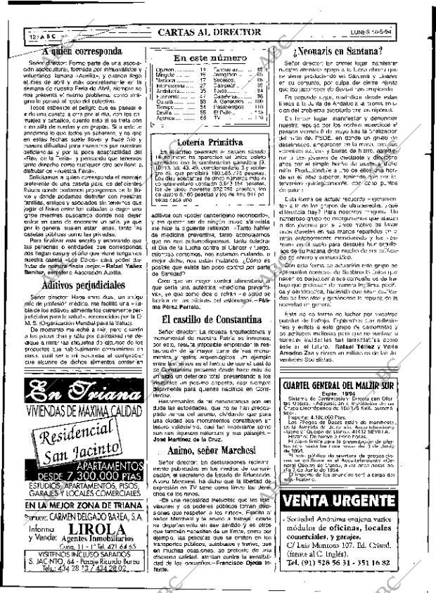 ABC SEVILLA 16-05-1994 página 12