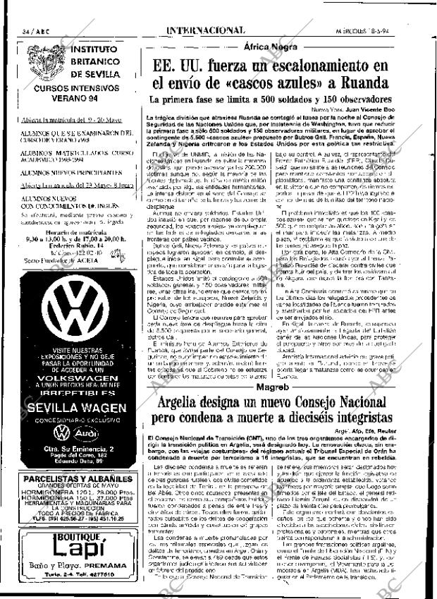 ABC SEVILLA 18-05-1994 página 34