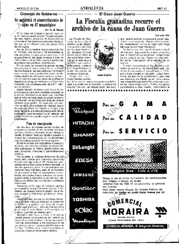 ABC SEVILLA 18-05-1994 página 43