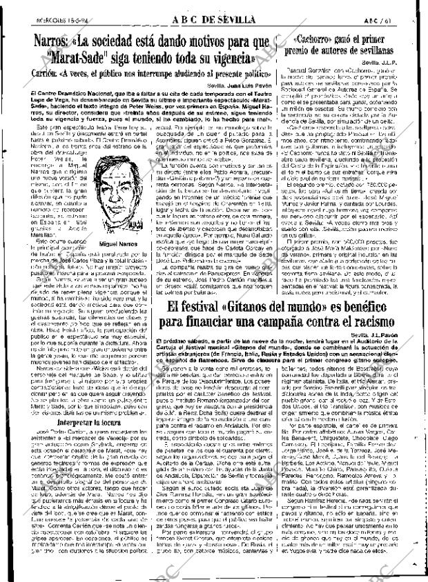 ABC SEVILLA 18-05-1994 página 61