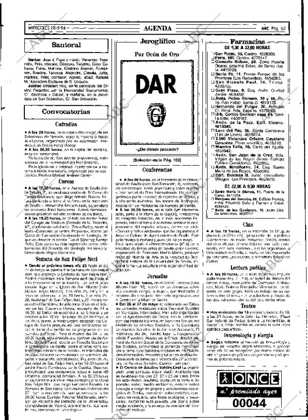 ABC SEVILLA 18-05-1994 página 65