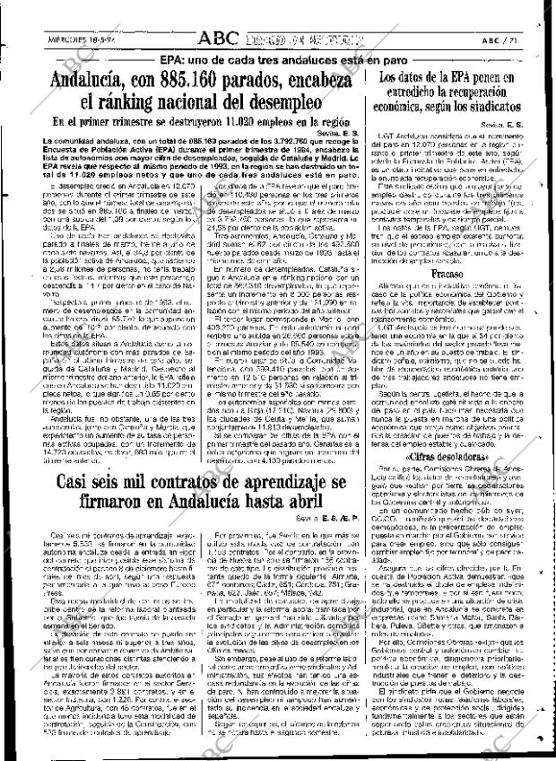 ABC SEVILLA 18-05-1994 página 71
