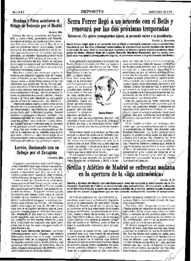 ABC SEVILLA 18-05-1994 página 86