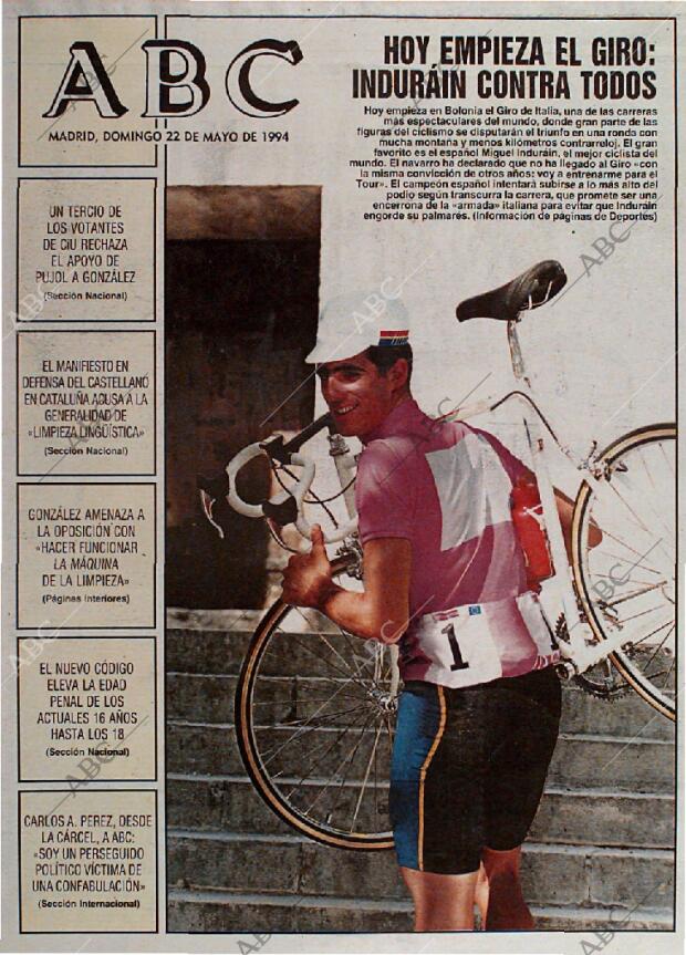 ABC MADRID 22-05-1994 página 1
