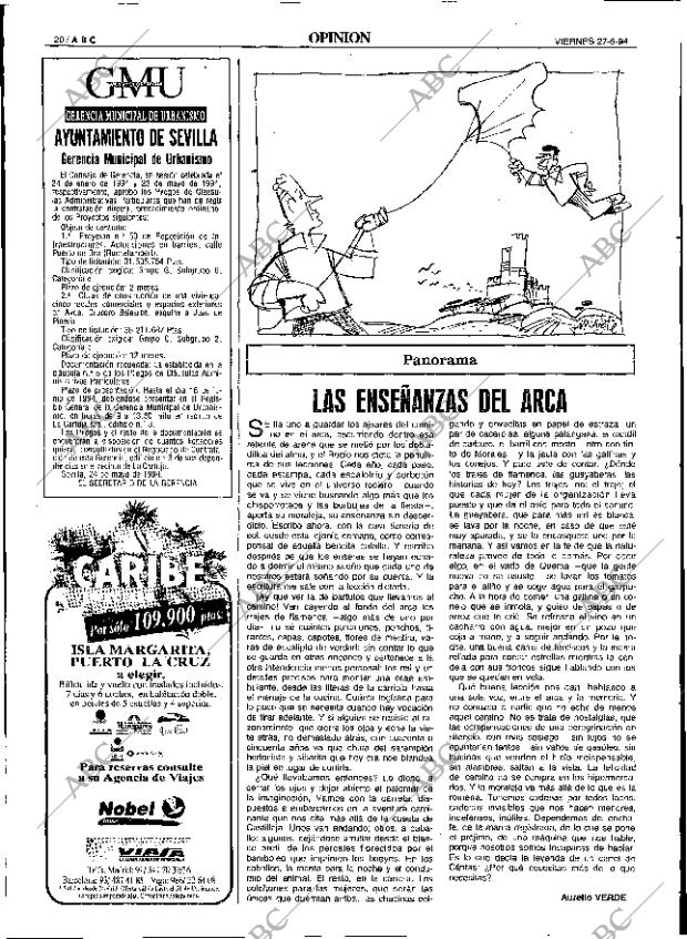 ABC SEVILLA 27-05-1994 página 20