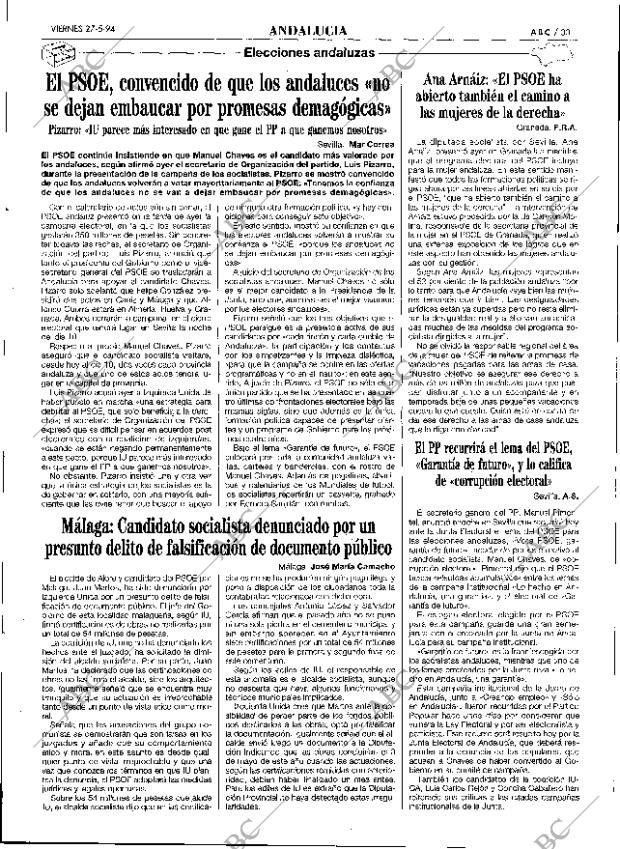 ABC SEVILLA 27-05-1994 página 33