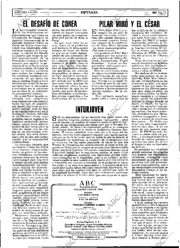 ABC SEVILLA 01-06-1994 página 15