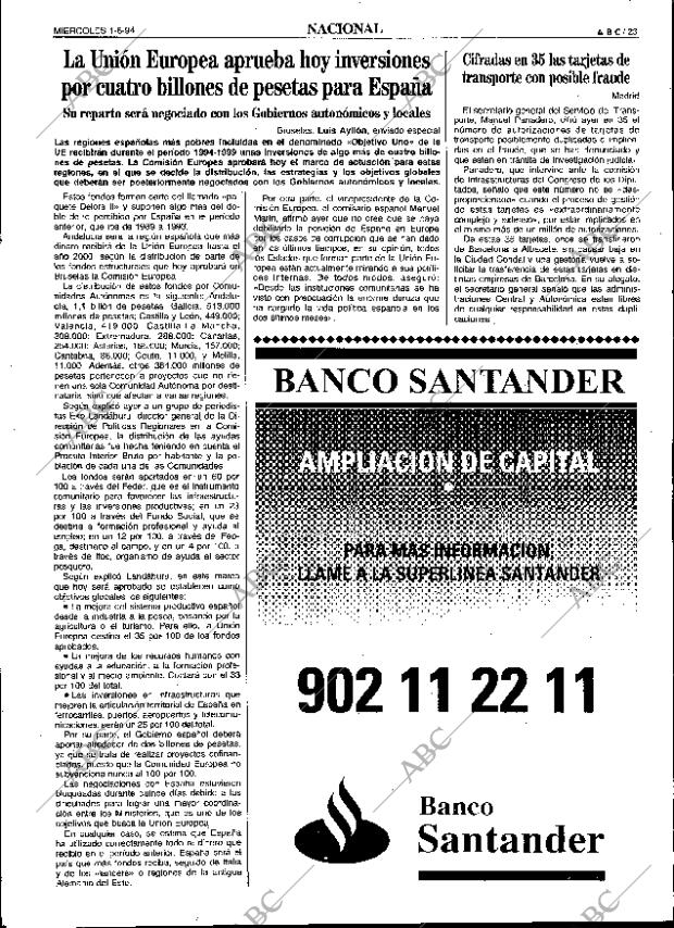 ABC SEVILLA 01-06-1994 página 23