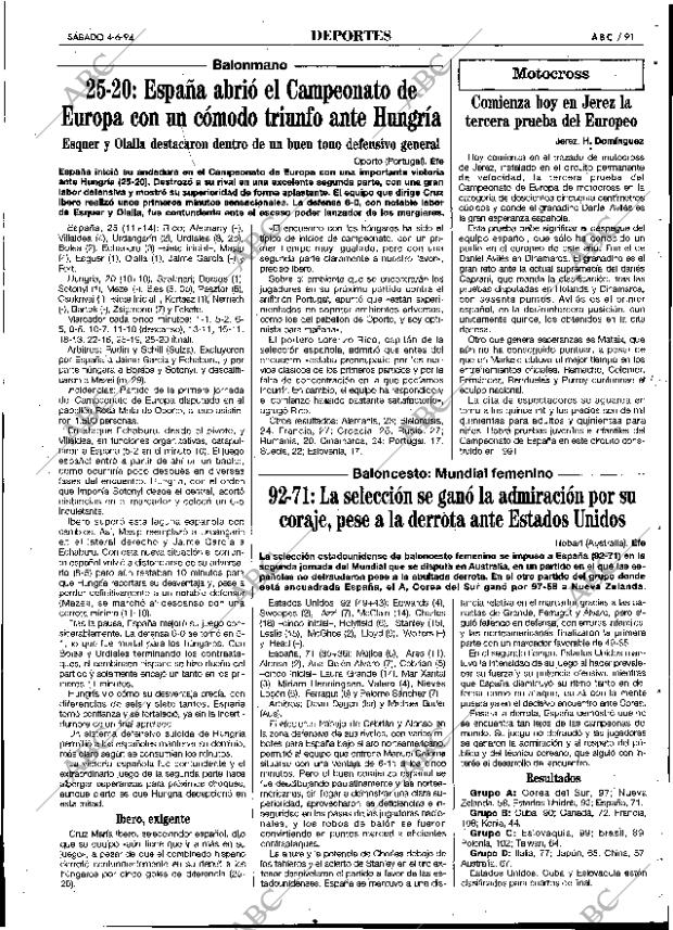 ABC SEVILLA 04-06-1994 página 91