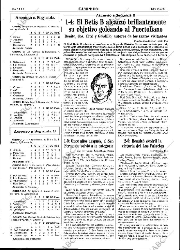 ABC SEVILLA 13-06-1994 página 106