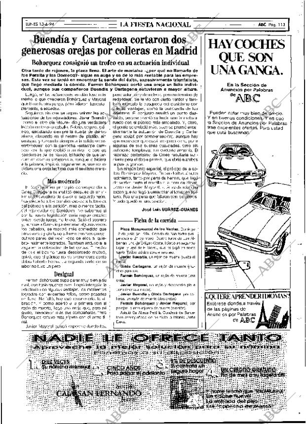 ABC SEVILLA 13-06-1994 página 113