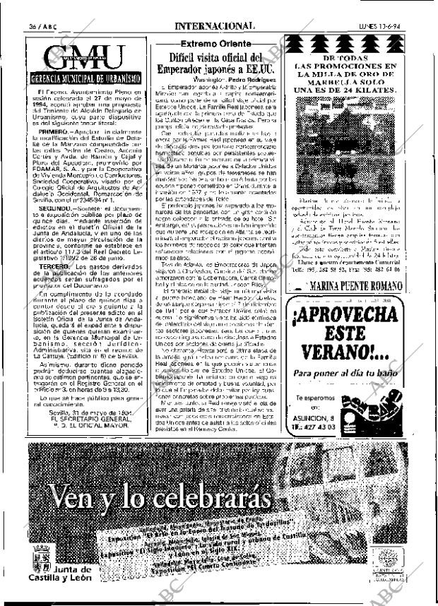 ABC SEVILLA 13-06-1994 página 36