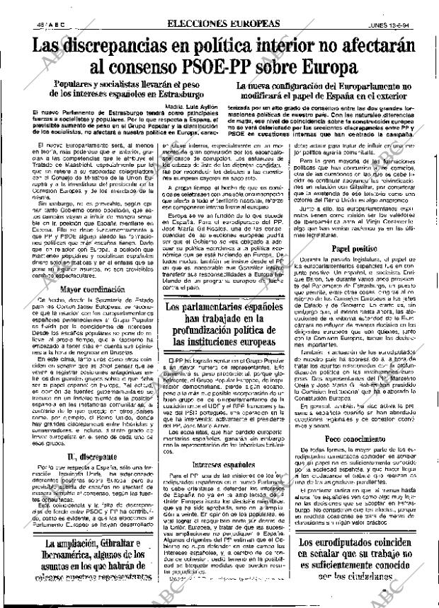 ABC SEVILLA 13-06-1994 página 48
