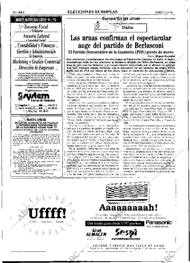 ABC SEVILLA 13-06-1994 página 52