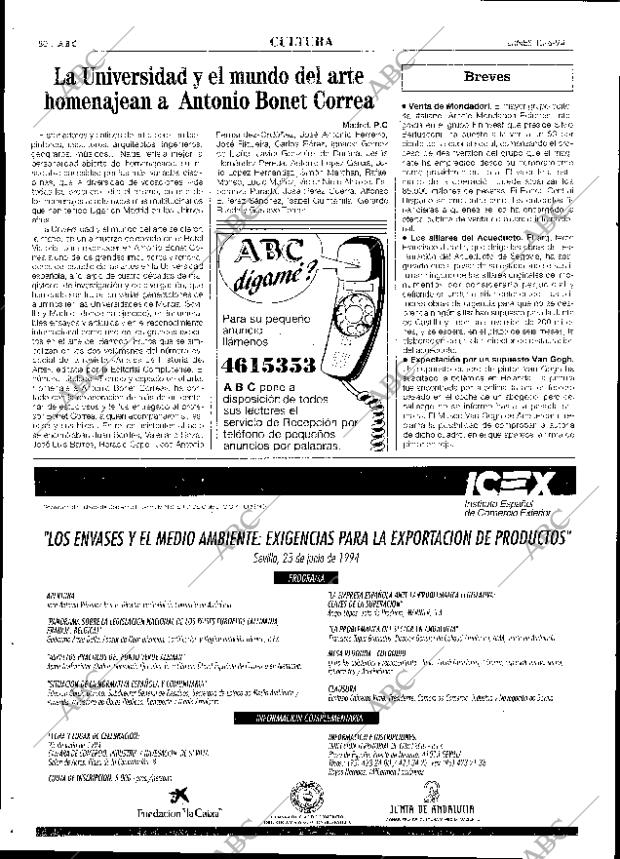 ABC SEVILLA 13-06-1994 página 80
