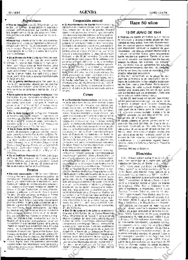 ABC SEVILLA 13-06-1994 página 90