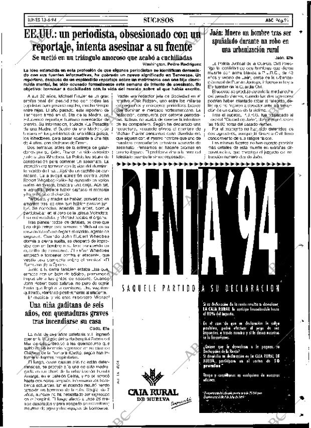 ABC SEVILLA 13-06-1994 página 91