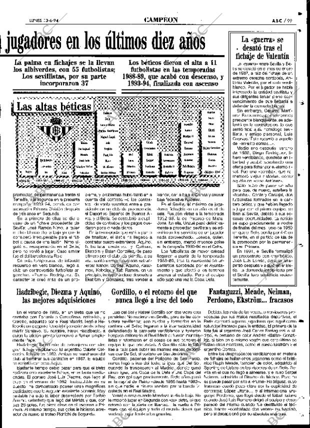 ABC SEVILLA 13-06-1994 página 99