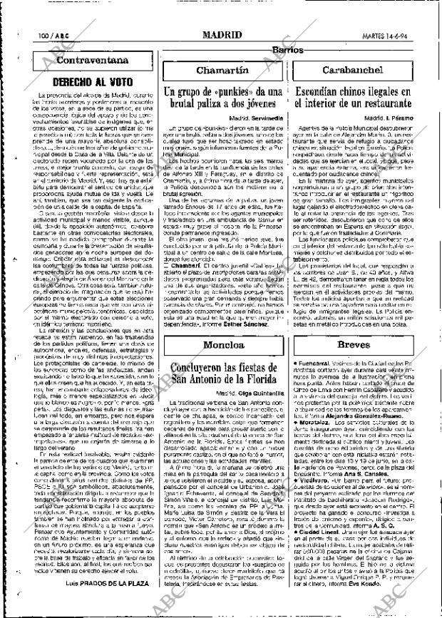 ABC MADRID 14-06-1994 página 100