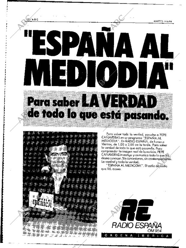 ABC MADRID 14-06-1994 página 22