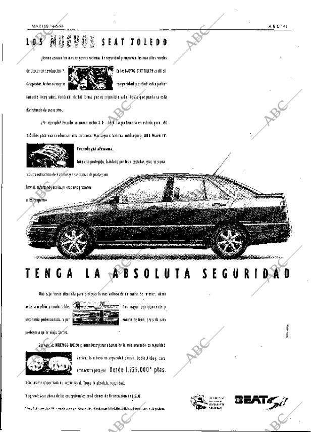 ABC MADRID 14-06-1994 página 41