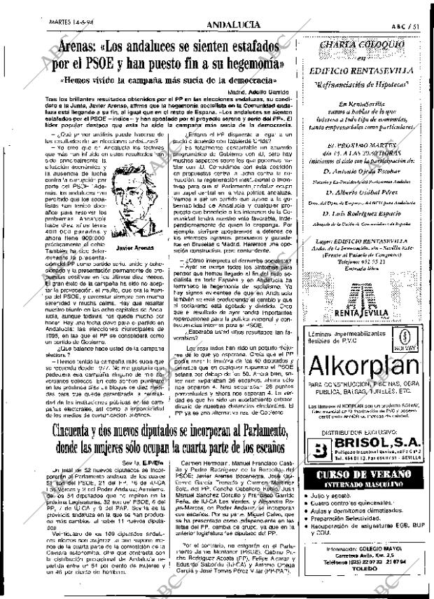 ABC SEVILLA 14-06-1994 página 51