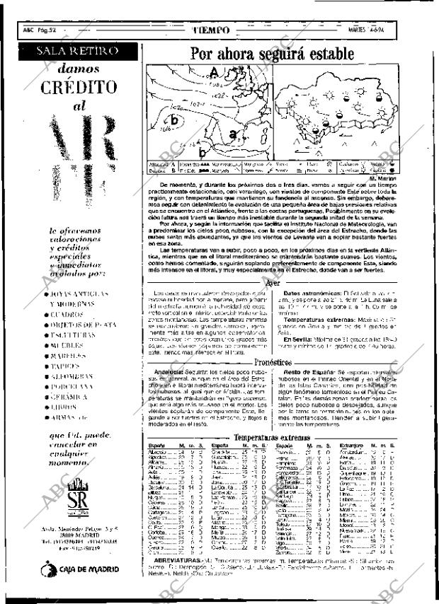 ABC SEVILLA 14-06-1994 página 52