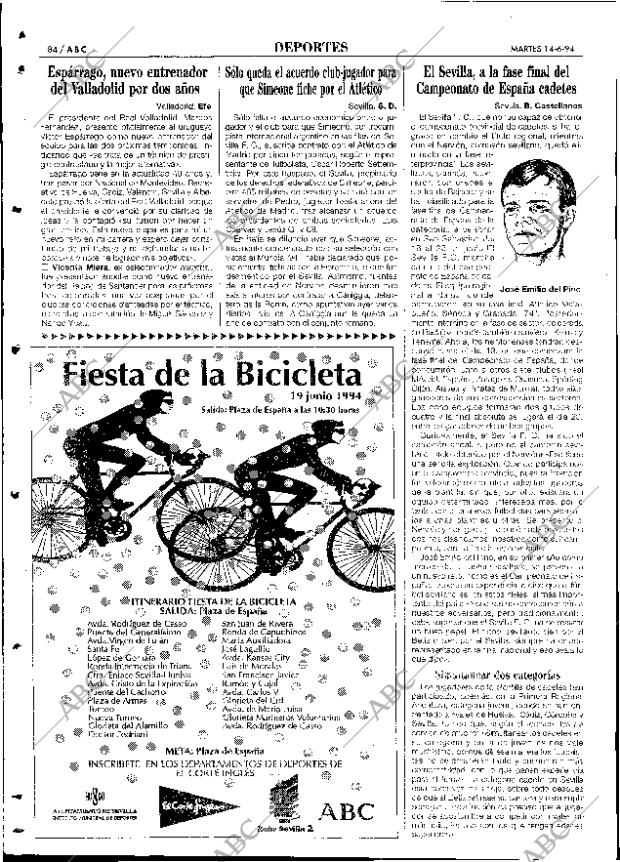 ABC SEVILLA 14-06-1994 página 84