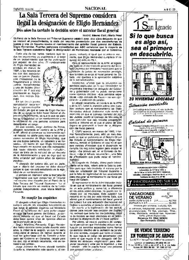 ABC SEVILLA 18-06-1994 página 23