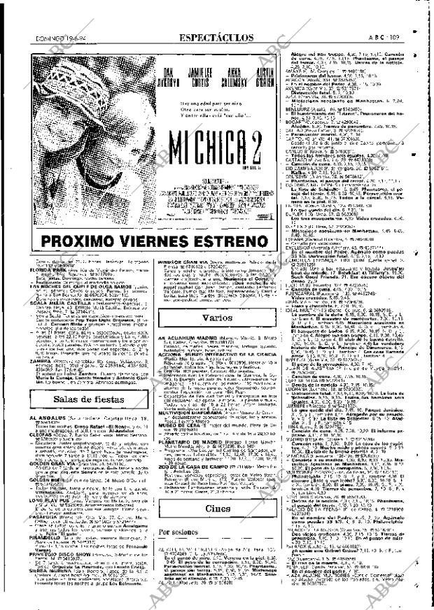 ABC MADRID 19-06-1994 página 109