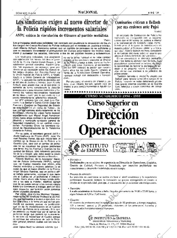 ABC MADRID 19-06-1994 página 39