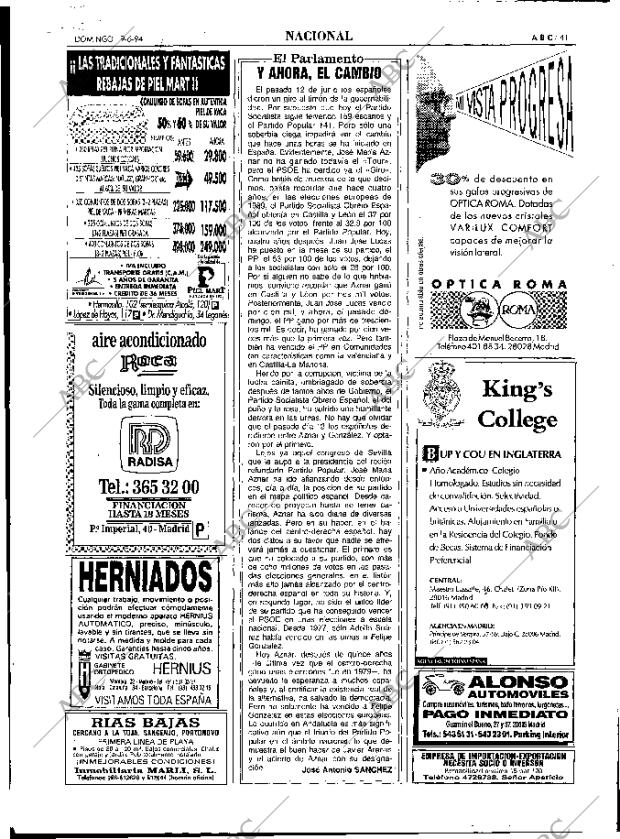 ABC MADRID 19-06-1994 página 41