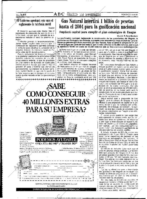 ABC MADRID 19-06-1994 página 64