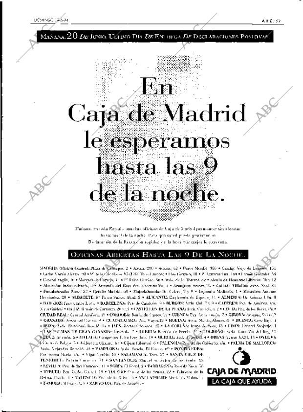 ABC MADRID 19-06-1994 página 69