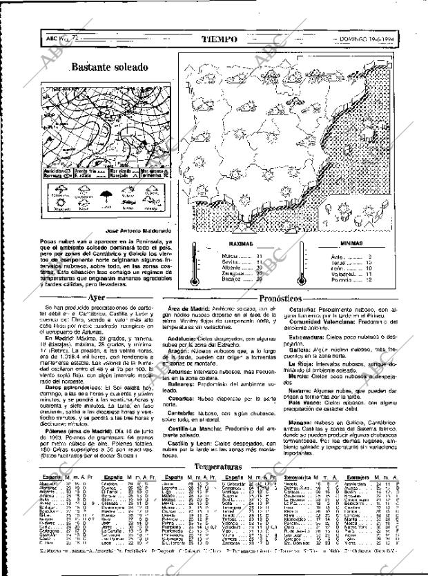 ABC MADRID 19-06-1994 página 72