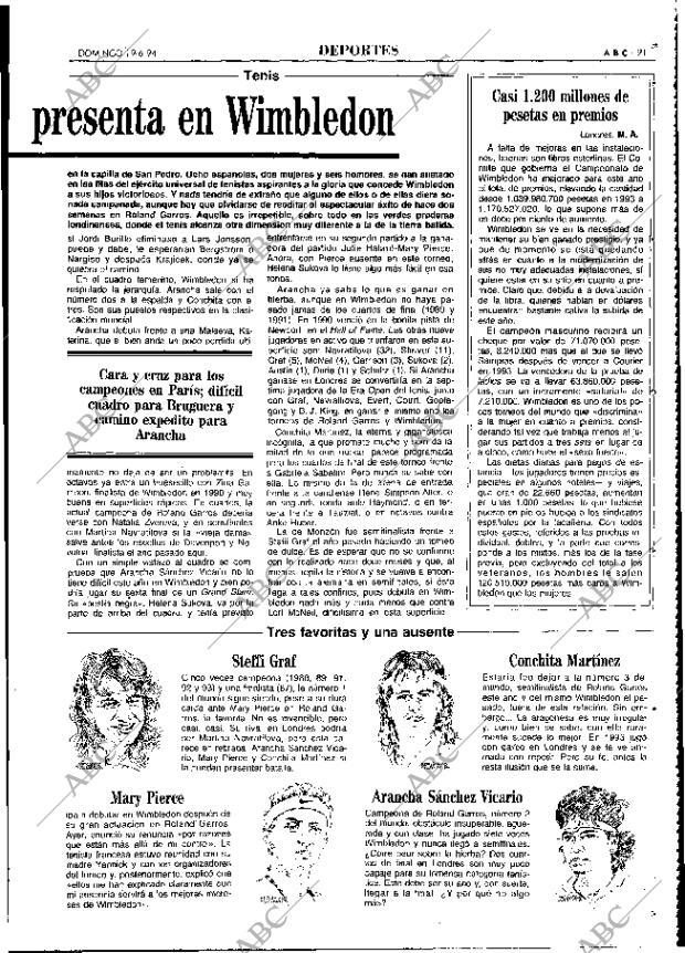 ABC MADRID 19-06-1994 página 91