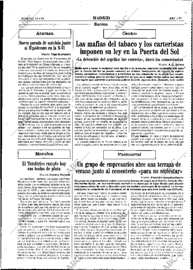 ABC MADRID 19-06-1994 página 97