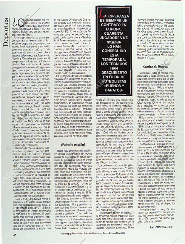 BLANCO Y NEGRO MADRID 19-06-1994 página 40