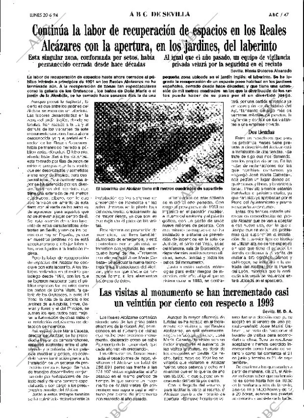 ABC SEVILLA 20-06-1994 página 47
